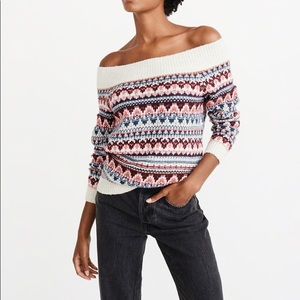 Off the shoulder sweater